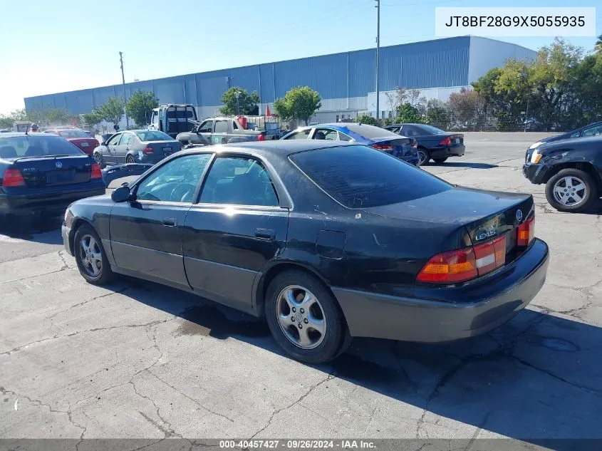 1999 Lexus Es 300 VIN: JT8BF28G9X5055935 Lot: 40457427