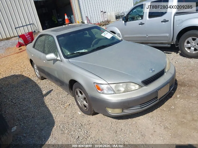 1999 Lexus Es 300 VIN: JT8BF28G4X0209285 Lot: 40474848