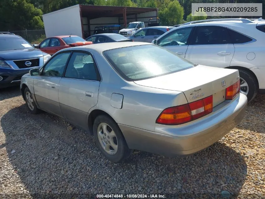 1999 Lexus Es 300 VIN: JT8BF28G4X0209285 Lot: 40474848