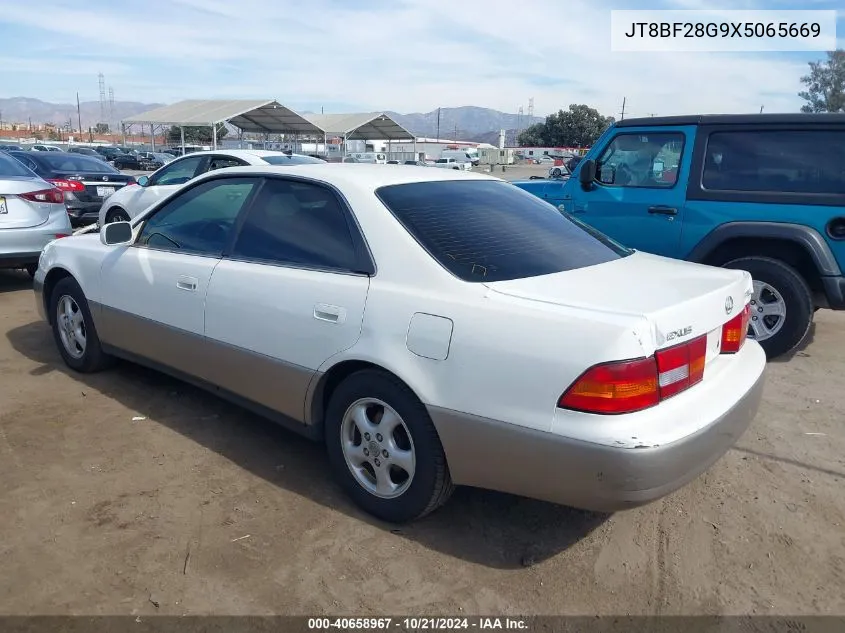 1999 Lexus Es 300 VIN: JT8BF28G9X5065669 Lot: 40658967