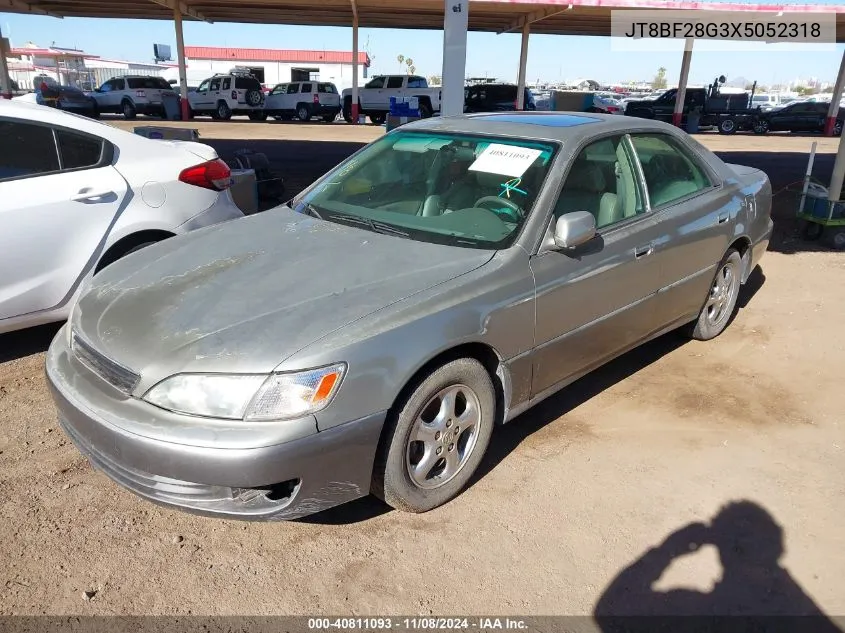 1999 Lexus Es 300 VIN: JT8BF28G3X5052318 Lot: 40811093