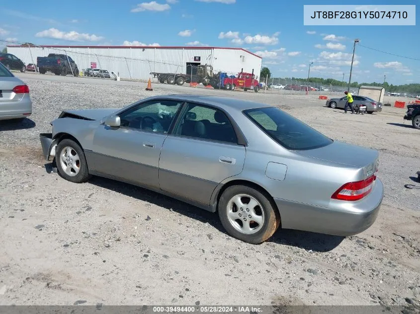 2000 Lexus Es 300 VIN: JT8BF28G1Y5074710 Lot: 39494400