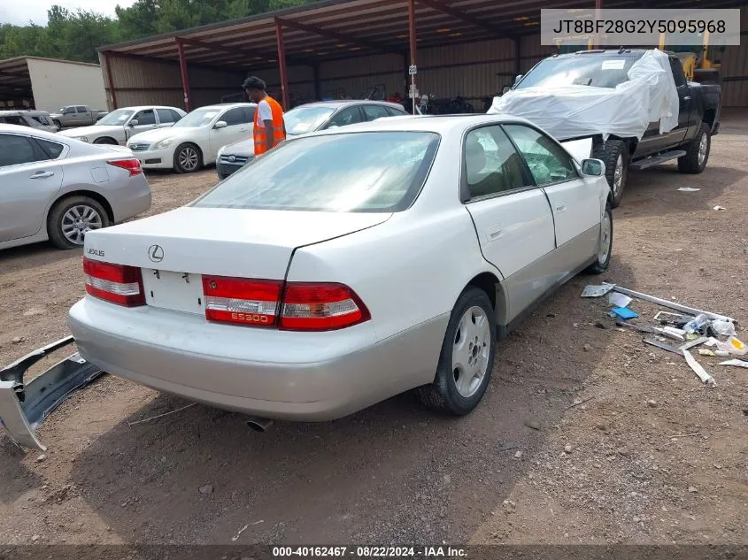 2000 Lexus Es 300 VIN: JT8BF28G2Y5095968 Lot: 40162467