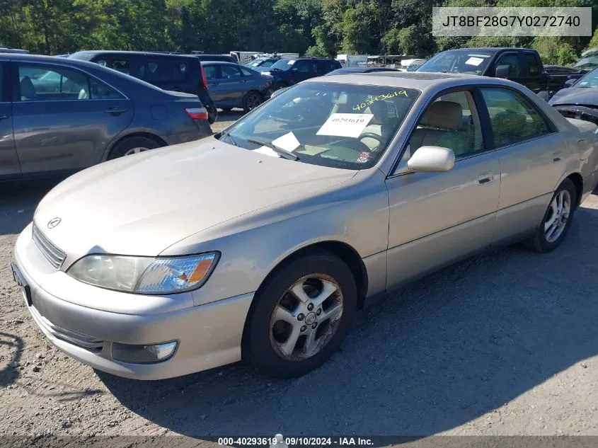 2000 Lexus Es 300 VIN: JT8BF28G7Y0272740 Lot: 40293619