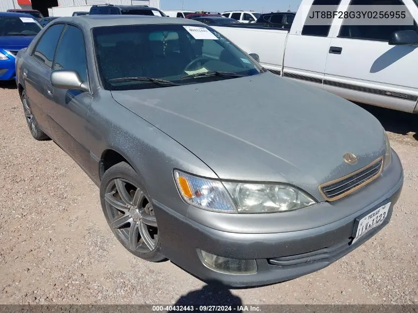 2000 Lexus Es 300 VIN: JT8BF28G3Y0256955 Lot: 40432443