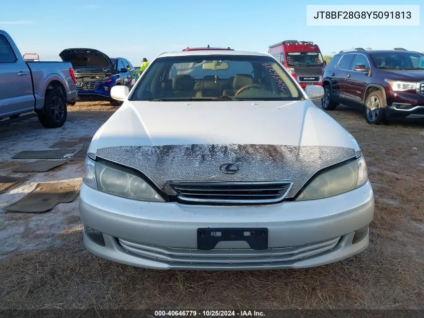 2000 Lexus Es 300 VIN: JT8BF28G8Y5091813 Lot: 40646779