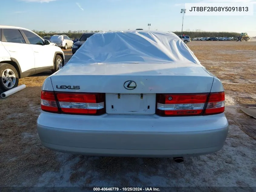 2000 Lexus Es 300 VIN: JT8BF28G8Y5091813 Lot: 40646779