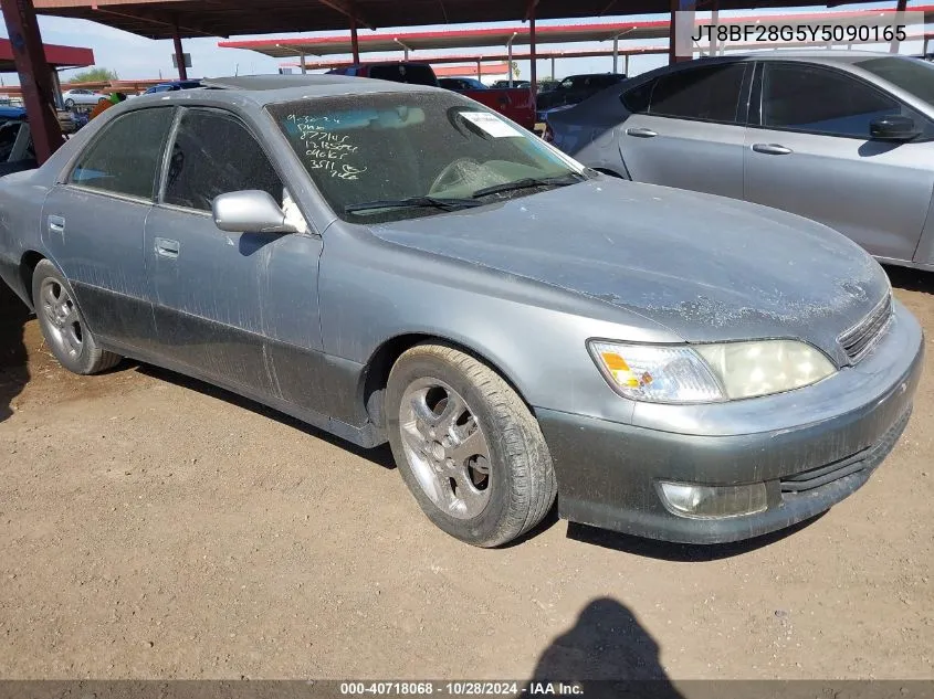 2000 Lexus Es 300 VIN: JT8BF28G5Y5090165 Lot: 40718068