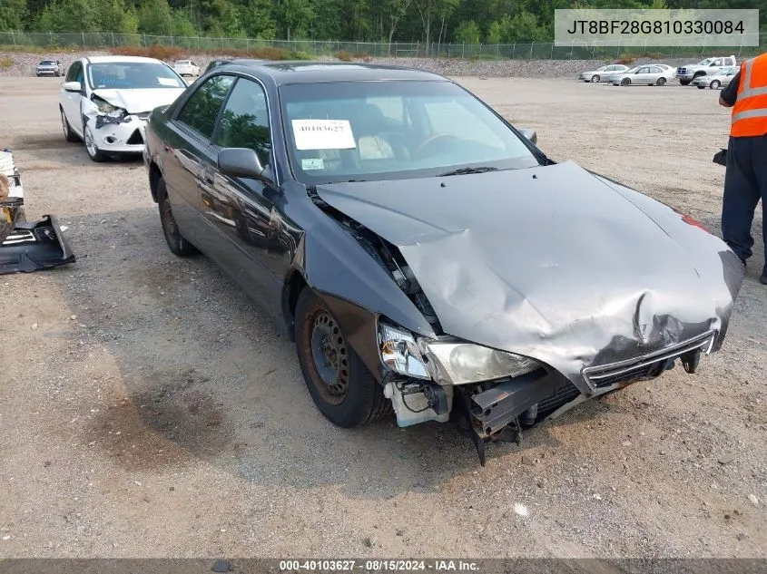 2001 Lexus Es 300 VIN: JT8BF28G810330084 Lot: 40103627