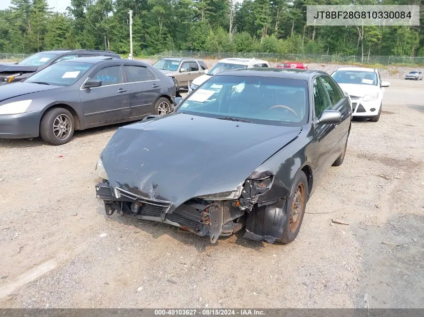 2001 Lexus Es 300 VIN: JT8BF28G810330084 Lot: 40103627