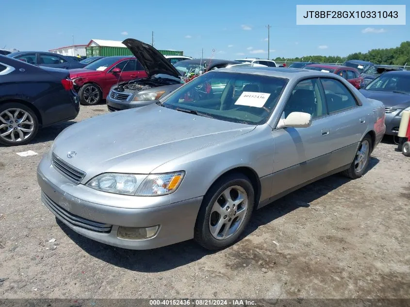 2001 Lexus Es 300 VIN: JT8BF28GX10331043 Lot: 40152436