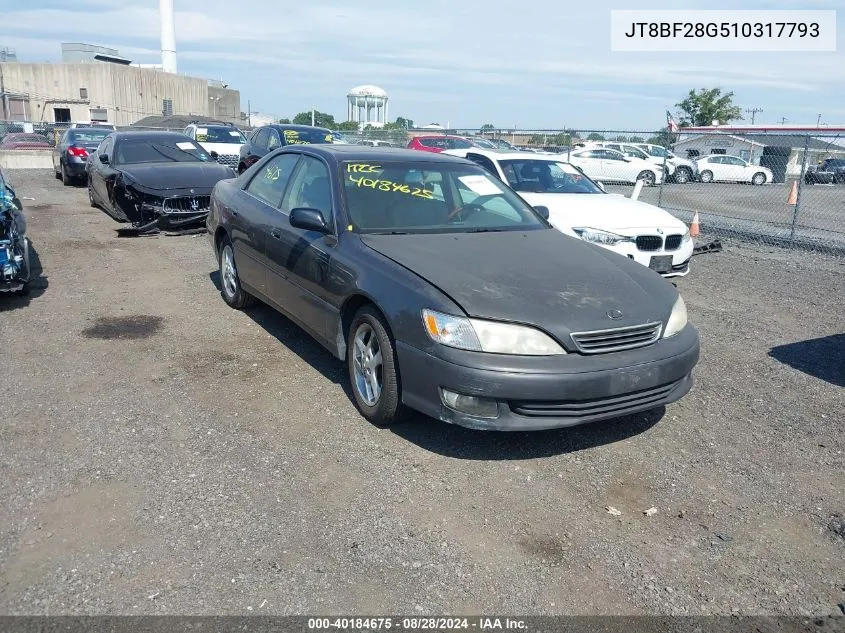 2001 Lexus Es 300 VIN: JT8BF28G510317793 Lot: 40184675