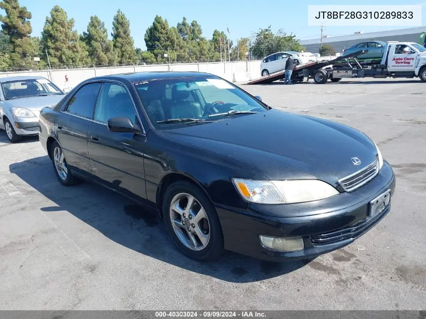 2001 Lexus Es 300 VIN: JT8BF28G310289833 Lot: 40303024