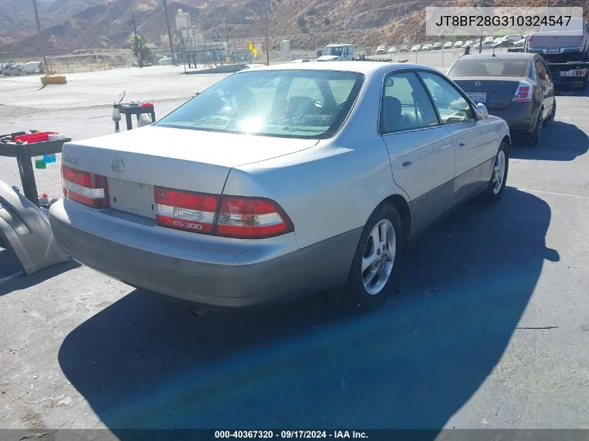 2001 Lexus Es 300 VIN: JT8BF28G310324547 Lot: 40367320