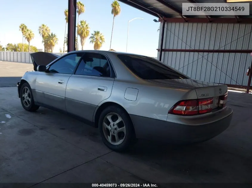 2001 Lexus Es 300 VIN: JT8BF28G210334549 Lot: 40459073