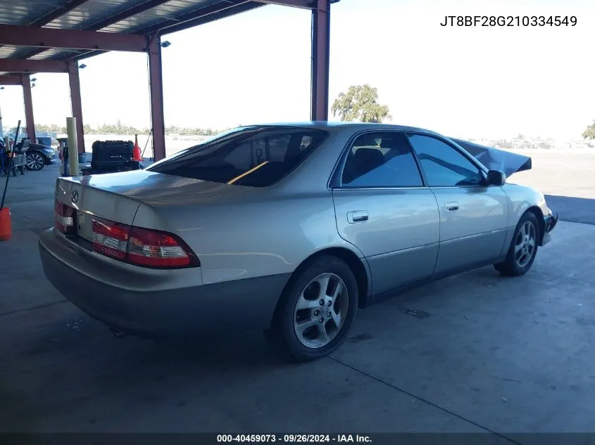 2001 Lexus Es 300 VIN: JT8BF28G210334549 Lot: 40459073