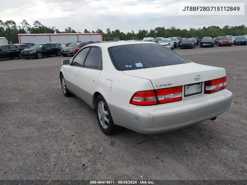 2001 Lexus Es 300 300 VIN: JT8BF28G715112849 Lot: 40474811