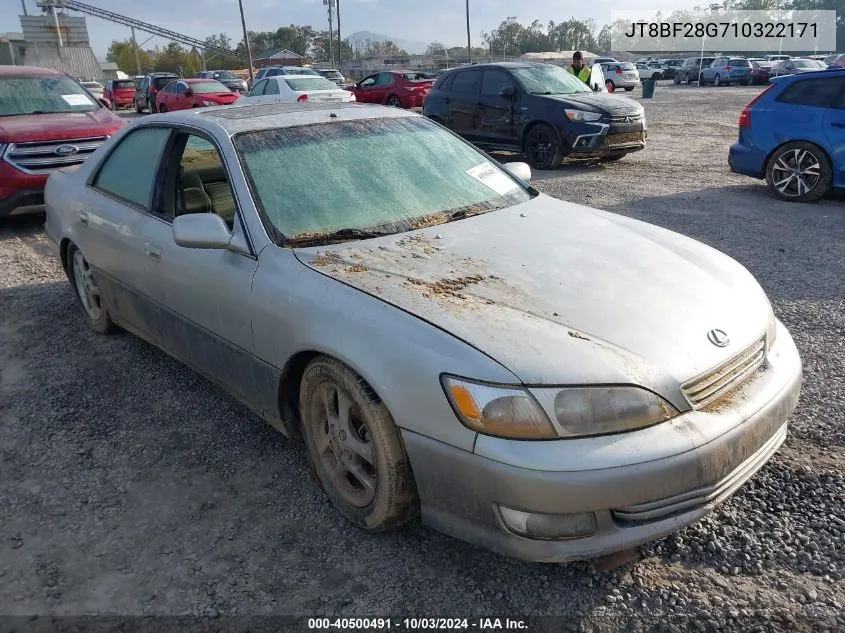 2001 Lexus Es 300 VIN: JT8BF28G710322171 Lot: 40500491