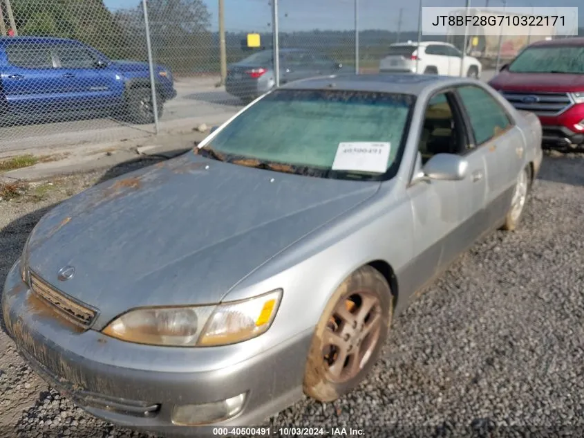 2001 Lexus Es 300 VIN: JT8BF28G710322171 Lot: 40500491