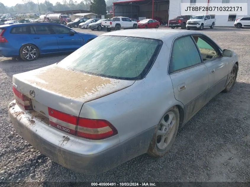 2001 Lexus Es 300 VIN: JT8BF28G710322171 Lot: 40500491