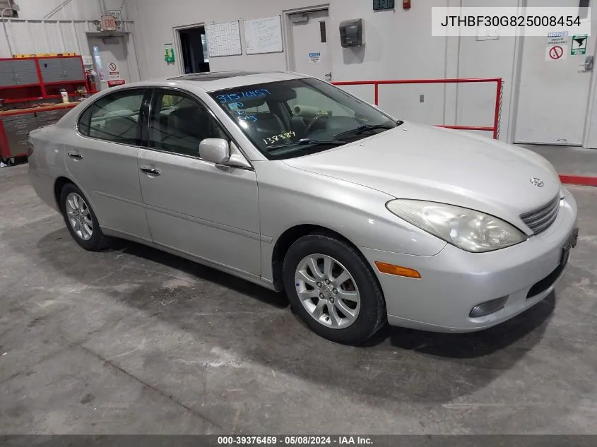 2002 Lexus Es 300 VIN: JTHBF30G825008454 Lot: 39376459