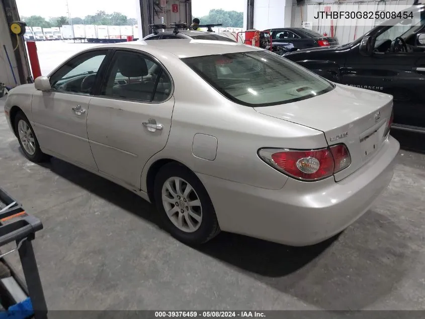 2002 Lexus Es 300 VIN: JTHBF30G825008454 Lot: 39376459