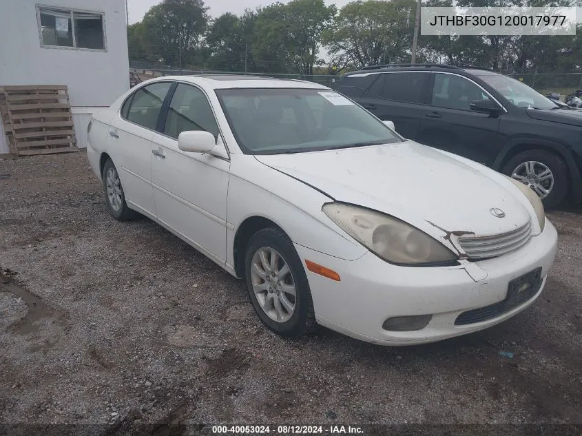 JTHBF30G120017977 2002 Lexus Es 300