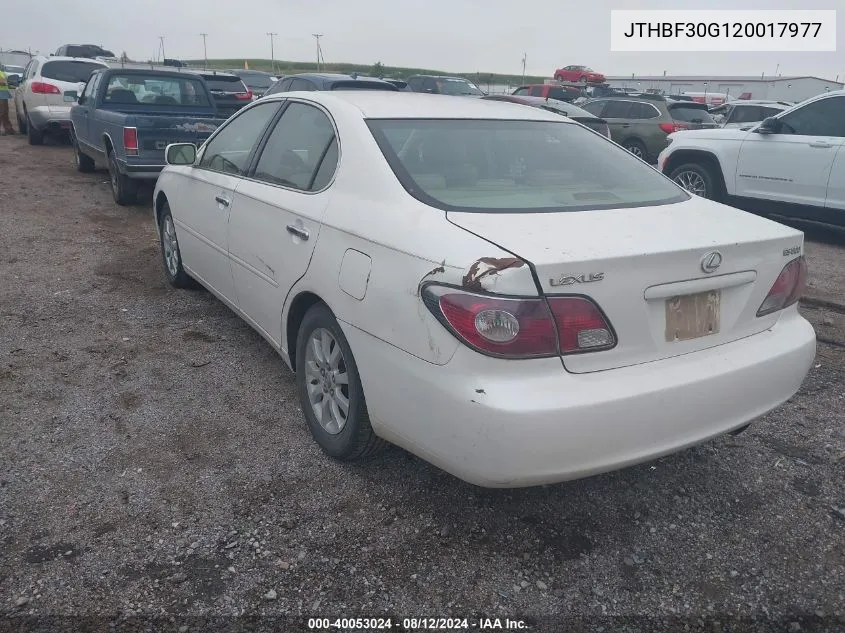 JTHBF30G120017977 2002 Lexus Es 300