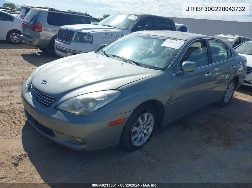 JTHBF30G220043732 2002 Lexus Es 300