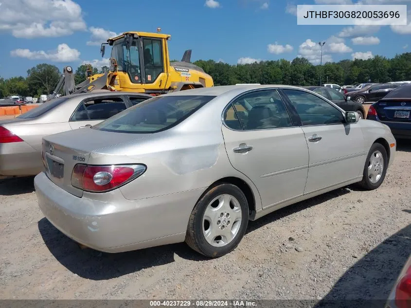 2002 Lexus Es 300 Base (A4) VIN: JTHBF30G820053696 Lot: 40237229