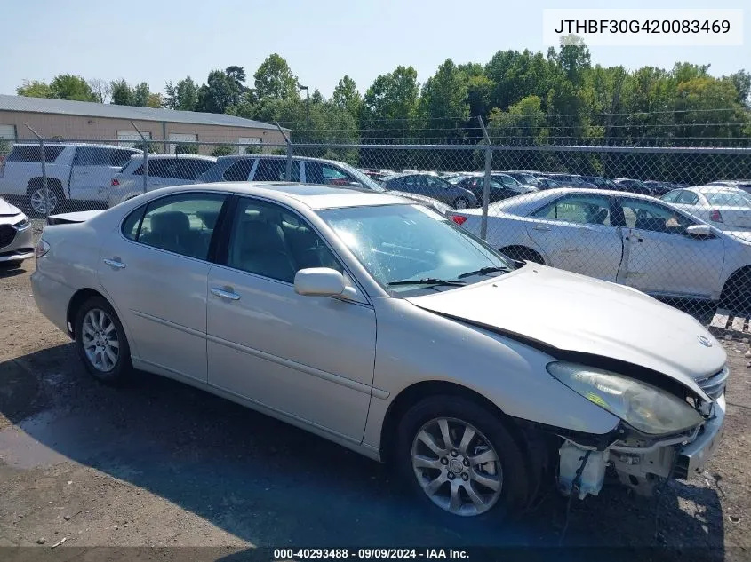 2002 Lexus Es 300 VIN: JTHBF30G420083469 Lot: 40293488