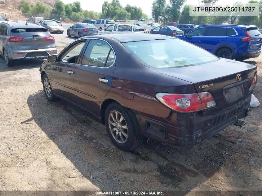 2002 Lexus Es 300 VIN: JTHBF30GX25014787 Lot: 40311907