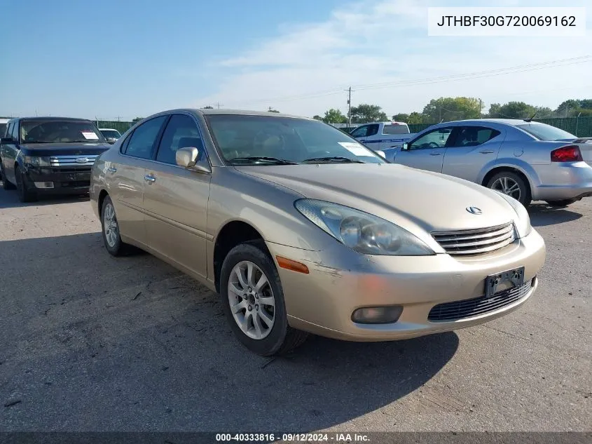 2002 Lexus Es 300 Base (A4) VIN: JTHBF30G720069162 Lot: 40333816