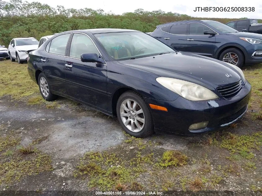 2002 Lexus Es 300 VIN: JTHBF30G625008338 Lot: 40501105