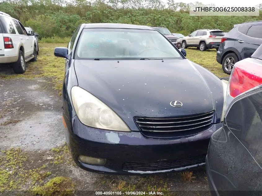 2002 Lexus Es 300 VIN: JTHBF30G625008338 Lot: 40501105