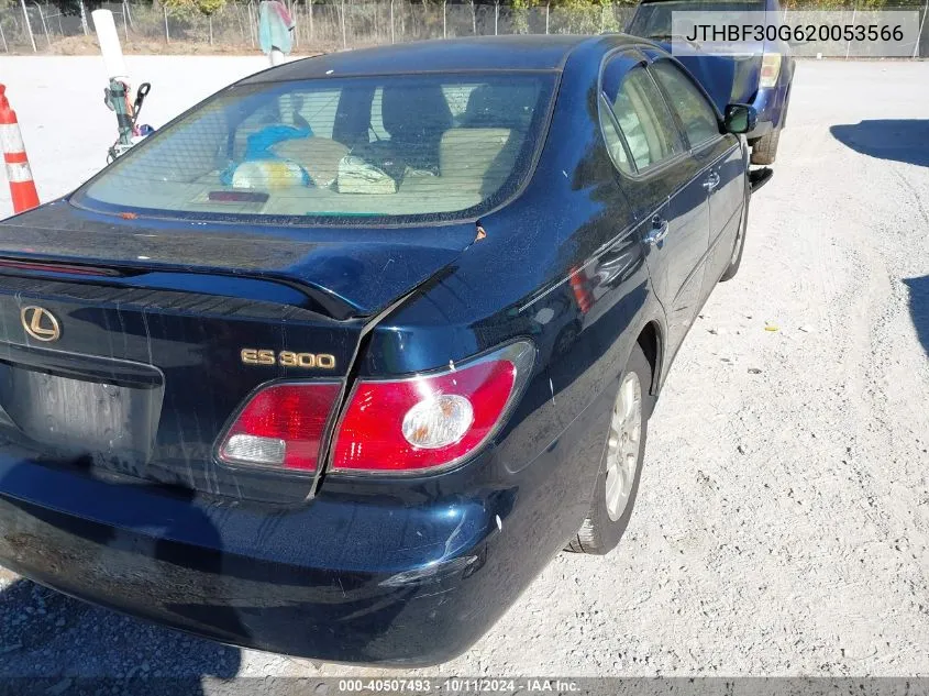 2002 Lexus Es 300 VIN: JTHBF30G620053566 Lot: 40507493