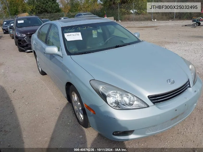 2002 Lexus Es 300 VIN: JTHBF30GX25032495 Lot: 40576236