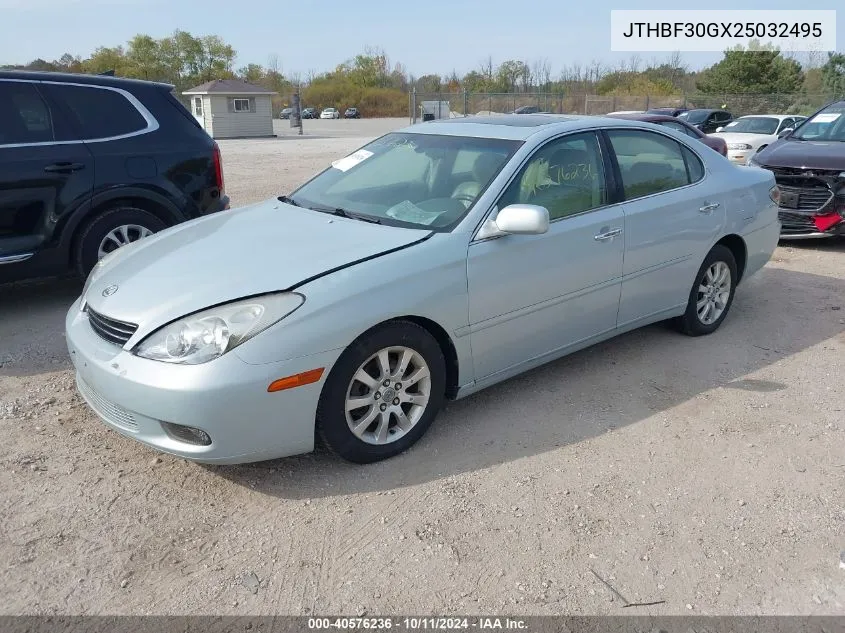 2002 Lexus Es 300 VIN: JTHBF30GX25032495 Lot: 40576236