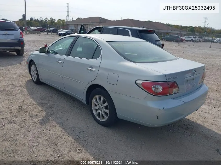 2002 Lexus Es 300 VIN: JTHBF30GX25032495 Lot: 40576236