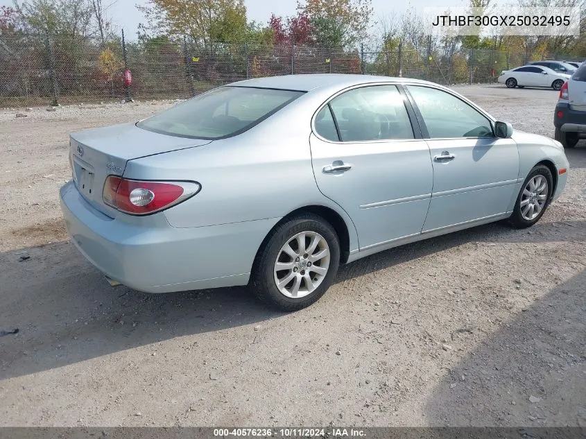 2002 Lexus Es 300 VIN: JTHBF30GX25032495 Lot: 40576236