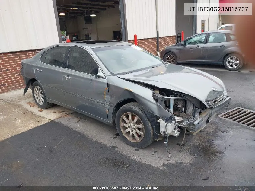 JTHBF30G236016707 2003 Lexus Es 300 Base (A5)