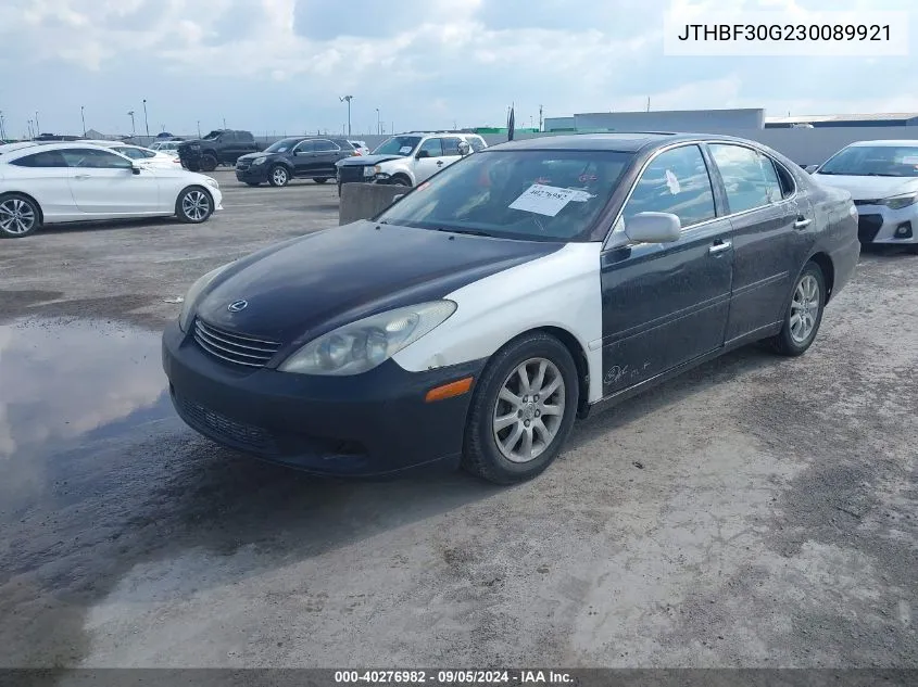 2003 Lexus Es 300 VIN: JTHBF30G230089921 Lot: 40276982