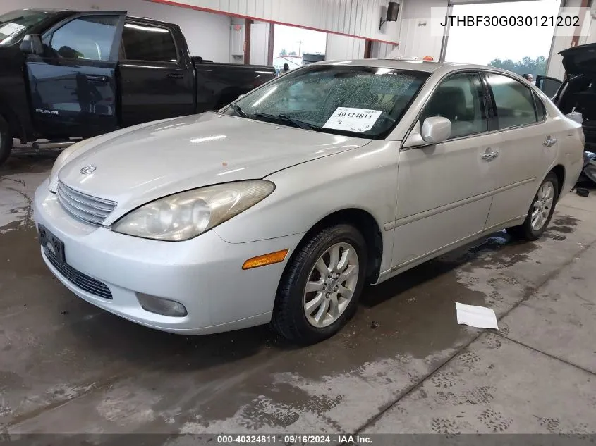 JTHBF30G030121202 2003 Lexus Es 300