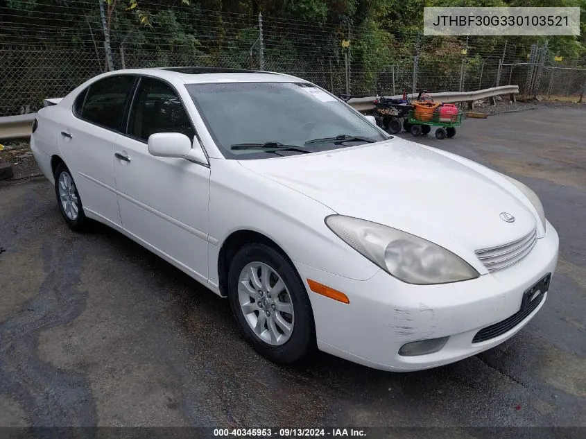 JTHBF30G330103521 2003 Lexus Es 300