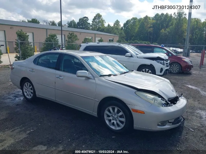 2003 Lexus Es 300 VIN: JTHBF30G730124307 Lot: 40479521