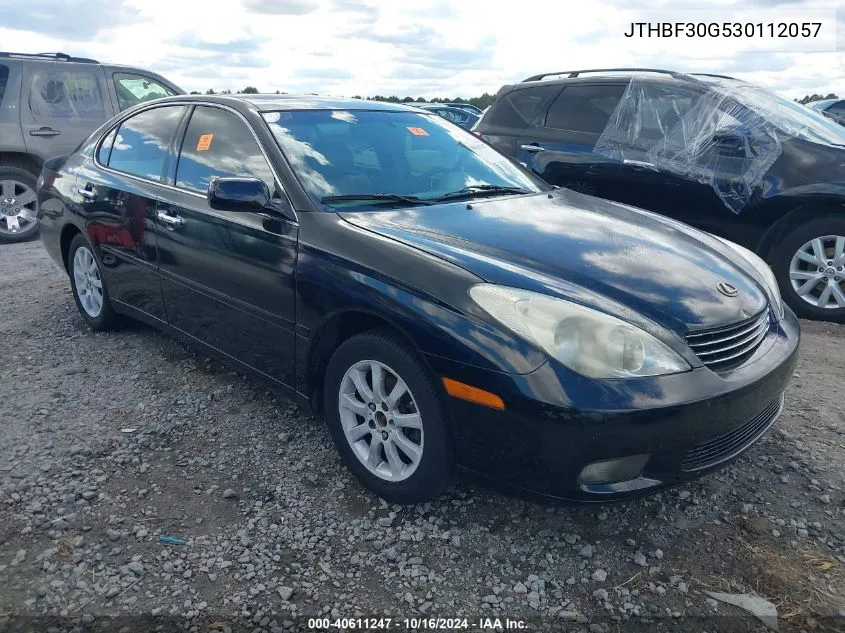 2003 Lexus Es 300 VIN: JTHBF30G530112057 Lot: 40611247