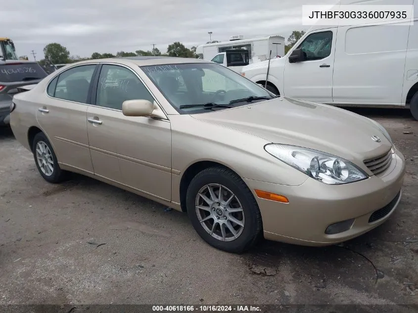 JTHBF30G336007935 2003 Lexus Es 300