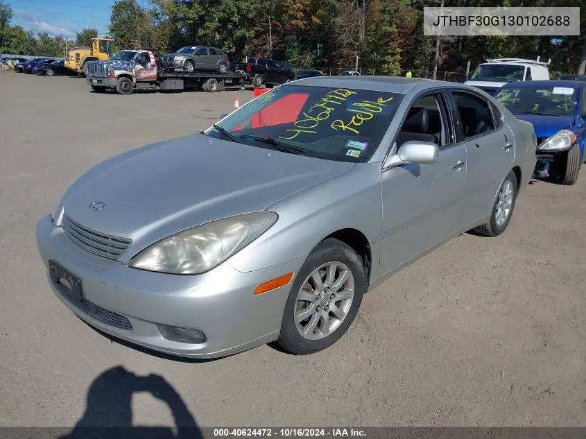 2003 Lexus Es 300 VIN: JTHBF30G130102688 Lot: 40624472