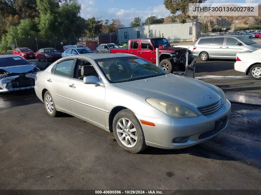 2003 Lexus Es 300 VIN: JTHBF30G136002782 Lot: 40695596