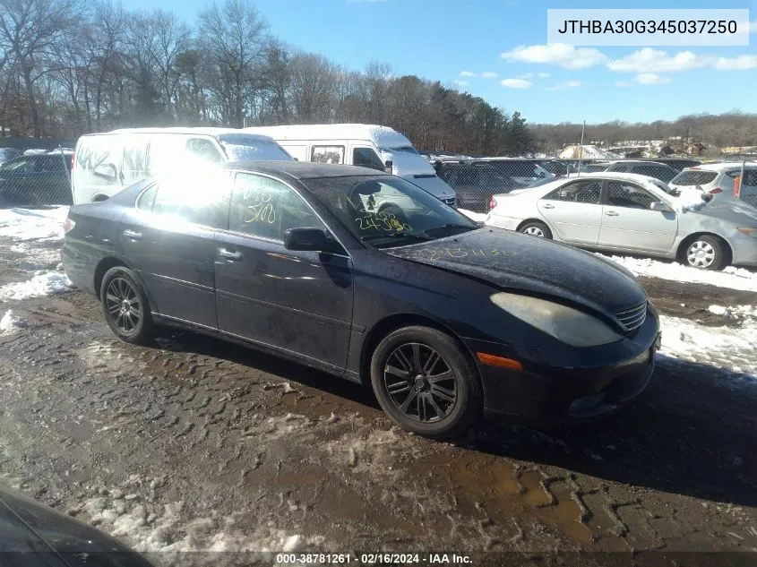 2004 Lexus Es 330 VIN: JTHBA30G345037250 Lot: 38781261